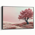 Framed canvas artwork showcasing abstract floral designs in vibrant colors, set against a sleek black background, perfect for modern home decor.