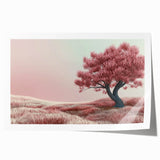 Vibrant abstract floral design printed on rolled canvas, showcasing intricate details and bright colors, ideal for modern home decor. Packaged securely in a cardboard tube for safe delivery.