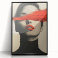 Abstract minimalist wall art in a sleek black frame, showcasing geometric shapes and soft colors, perfect for modern home decor. Ideal for enhancing living spaces with contemporary aesthetics.