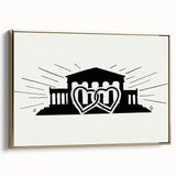 Expressionist Art - Temple with Two Hearts by Leo Gestel Wall Art