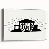 Expressionist Art - Temple with Two Hearts by Leo Gestel Wall Art