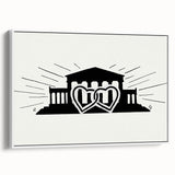 Expressionist Art - Temple with Two Hearts by Leo Gestel Wall Art