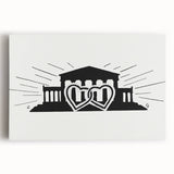 Expressionist Art - Temple with Two Hearts by Leo Gestel Wall Art