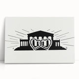 Expressionist Art - Temple with Two Hearts by Leo Gestel Wall Art