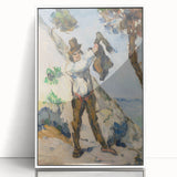 Impressionist Painting - Man with a Vest by Cézanne Wall Art Print