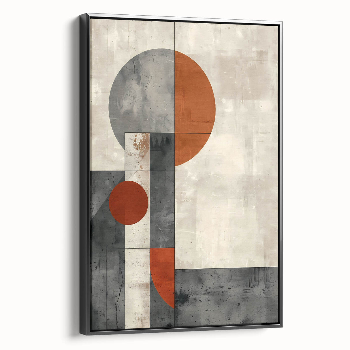 Dining Room Wall Decor – Geometric Abstract Canvas Art Print