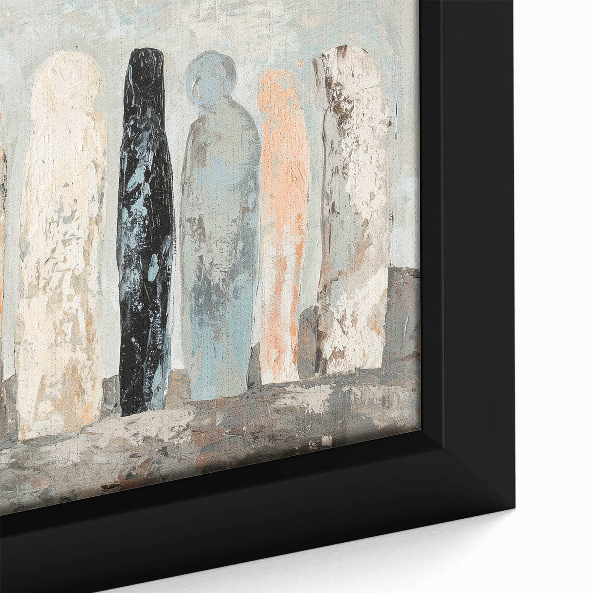 Minimalist Abstract Living Room Wall Art – Large Canvas & Framed Print