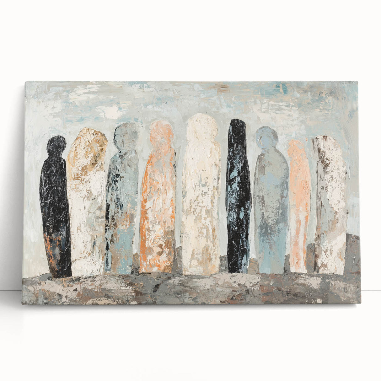 Minimalist Abstract Living Room Wall Art – Large Canvas & Framed Print
