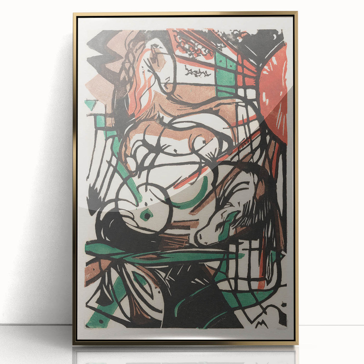 Abstract Expressionism: Birth of Horses | Vibrant Expressionist Wall Art