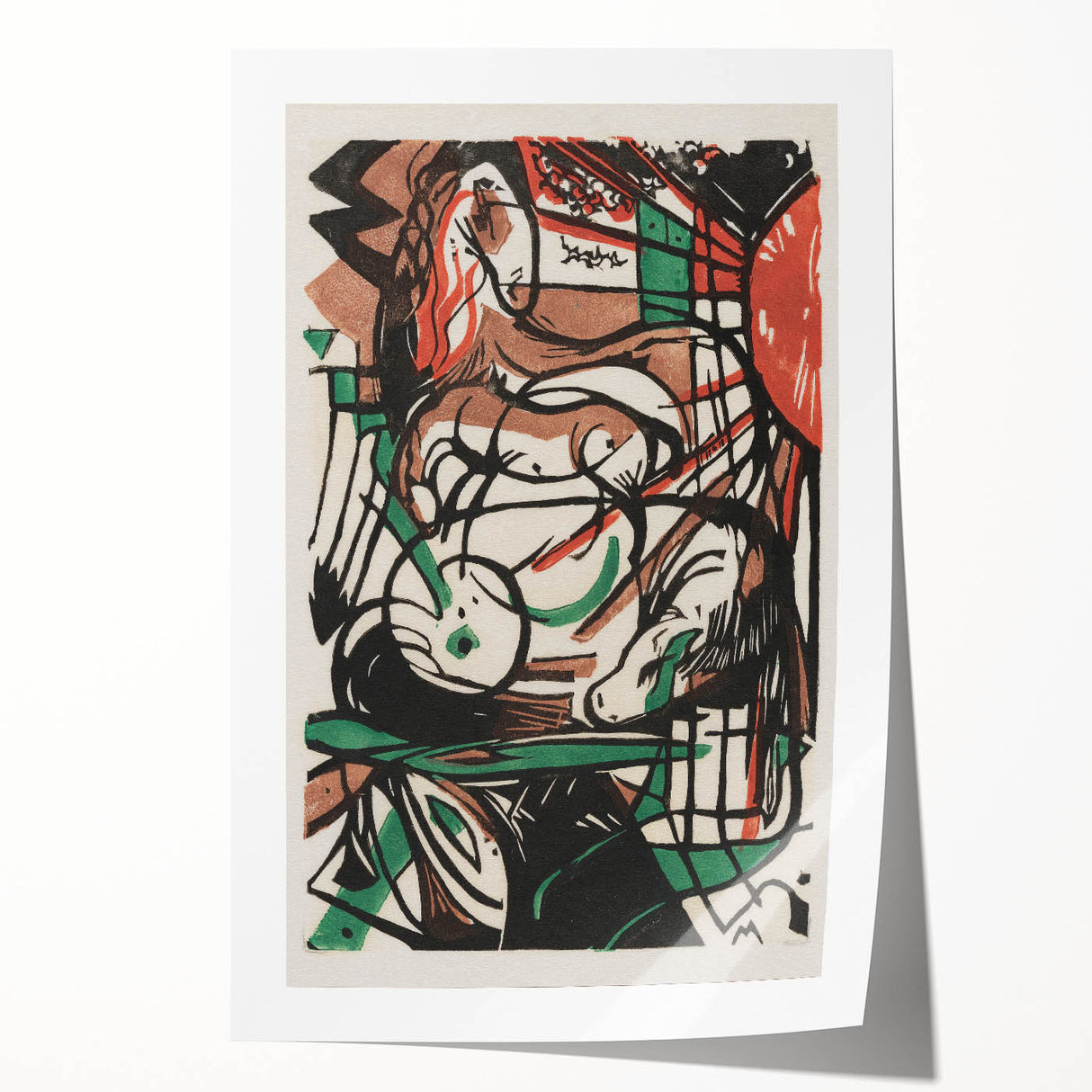 Abstract Expressionism: Birth of Horses | Vibrant Expressionist Wall Art