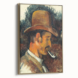 Impressionist Portrait - Man with Pipe by Cézanne Wall Art Print