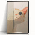 Curious Kitten Girls Room Wall Art - Playful Nursery Cat Print