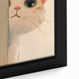 Curious Kitten Girls Room Wall Art - Playful Nursery Cat Print