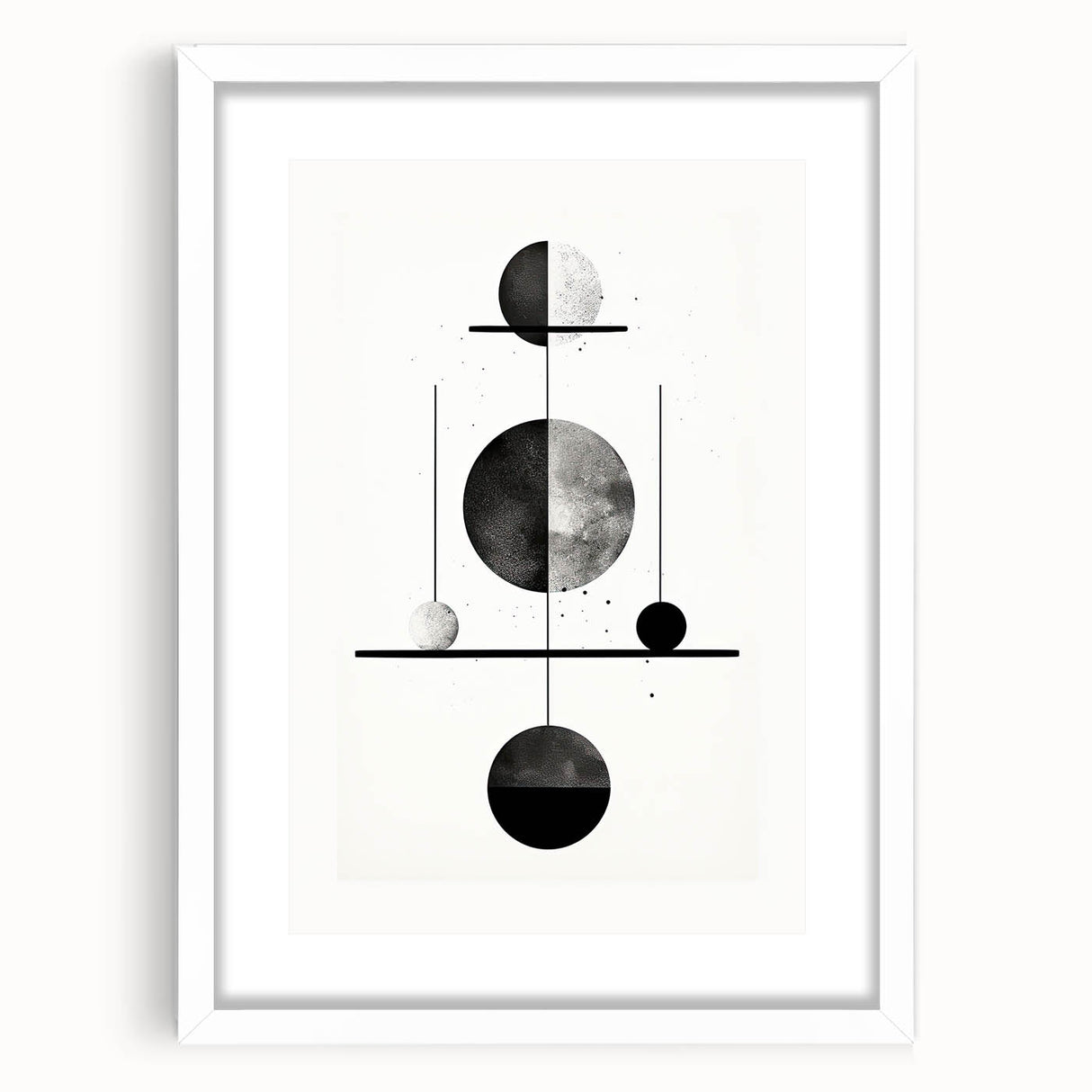 Modern Dining Room Wall Art – Minimalist Geometric Balance Print