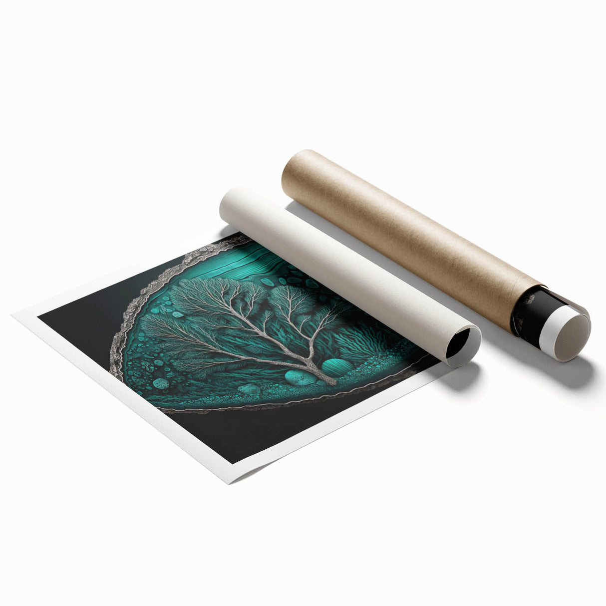 Nature-Inspired Abstract Living Room Wall Art – Large Canvas Print