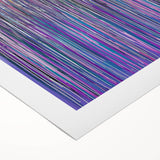 Abstract floral design on rolled canvas showcasing vibrant colors with intricate patterns, ideal for home decor or art collection, packaged securely in a cardboard tube.