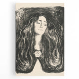 Expressionist Art - The Brooch, Eva Mudocci (1903) Wall Art Print