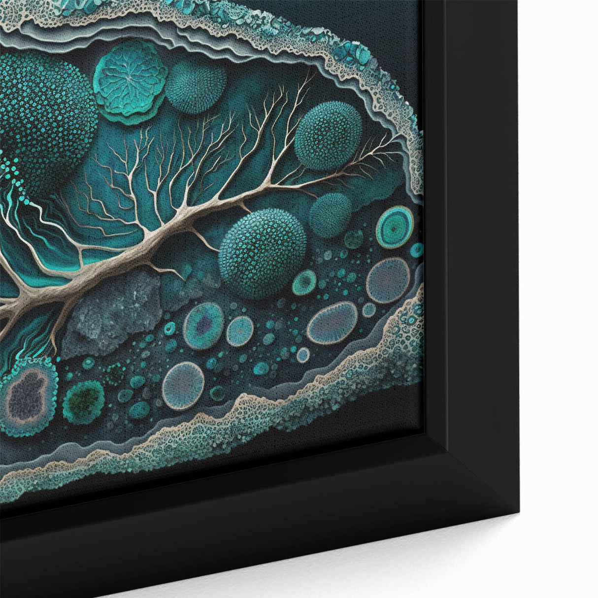 Organic Abstract Living Room Wall Art – Large Canvas & Framed Print