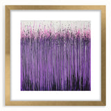 Abstract floral artwork framed in gold with a mat, showcasing intricate designs in vibrant colors, ideal for modern home decor. Perfect centerpiece for living spaces.