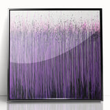 Framed abstract floral artwork in a sleek black frame, showcasing vibrant colors and intricate details, perfect for modern home decor. Ideal for adding a touch of elegance to any room.