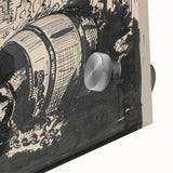 Expressionist Art: The Cock and the Dog | Black and White Abstract Print