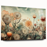 Botanical Floral Living Room Wall Art – Large Canvas & Framed Print
