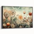 Botanical Floral Living Room Wall Art – Large Canvas & Framed Print