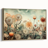 Botanical Floral Living Room Wall Art – Large Canvas & Framed Print