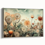 Botanical Floral Living Room Wall Art – Large Canvas & Framed Print