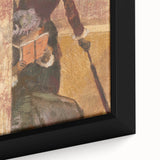 Impressionist Painting - Mary Cassatt at the Louvre by Degas Art Print