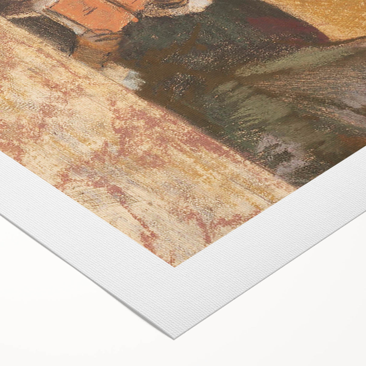 Impressionist Painting - Mary Cassatt at the Louvre by Degas Art Print