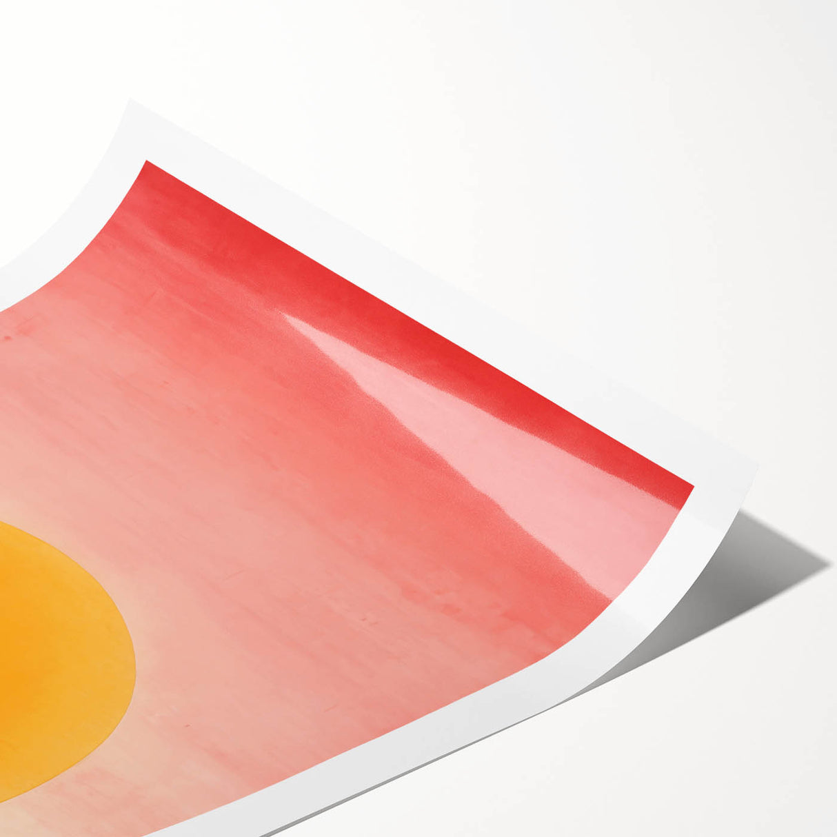 Dining Room Wall Decor – Warm Sunset Glow Abstract Canvas Art