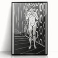 Expressionist Art: The Finger Game | Bold Black-and-White Wall Decor