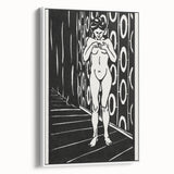 Expressionist Art: The Finger Game | Bold Black-and-White Wall Decor