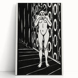 Expressionist Art: The Finger Game | Bold Black-and-White Wall Decor