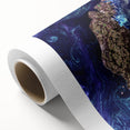Abstract Impressionist Ocean Wall Art - Swirling Phytoplankton Print