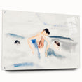 Abstract Water Scene Modern Art - Serene Minimalist Wall Decor