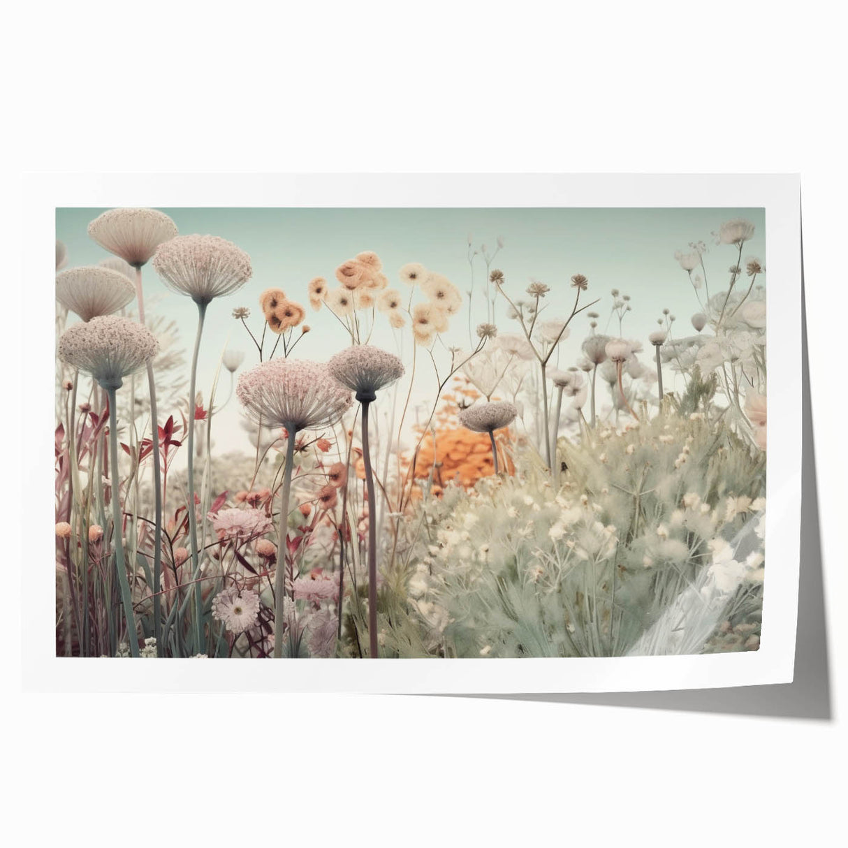 Soft Floral Living Room Wall Art – Large Canvas & Framed Print
