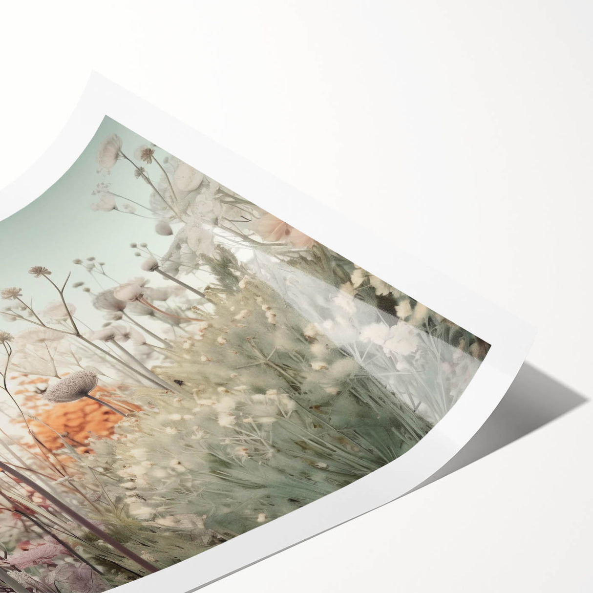 Soft Floral Living Room Wall Art – Large Canvas & Framed Print