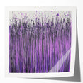 Abstract floral art print showcasing vibrant colors and intricate designs, displayed in a glossy mockup setting, perfect for modern home decor.