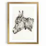 Romanticism Art: Head of a Donkey by Jean-Bernard