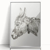 Romanticism Art: Head of a Donkey by Jean-Bernard