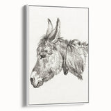 Romanticism Art: Head of a Donkey by Jean-Bernard