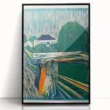 Expressionist Art: The Girls on the Bridge | Vibrant Munch Wall Art