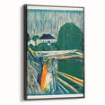 Expressionist Art: The Girls on the Bridge | Vibrant Munch Wall Art