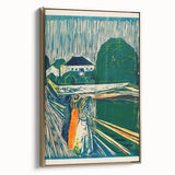 Expressionist Art: The Girls on the Bridge | Vibrant Munch Wall Art