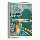 Expressionist Art: The Girls on the Bridge | Vibrant Munch Wall Art