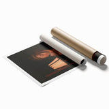 Realism Portrait Art Print - Woman Reading by Candlelight