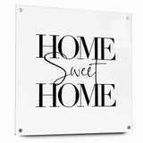 Home Sweet Home - Modern Typography Wall Art Canvas Print
