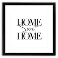 Home Sweet Home - Modern Typography Wall Art Canvas Print